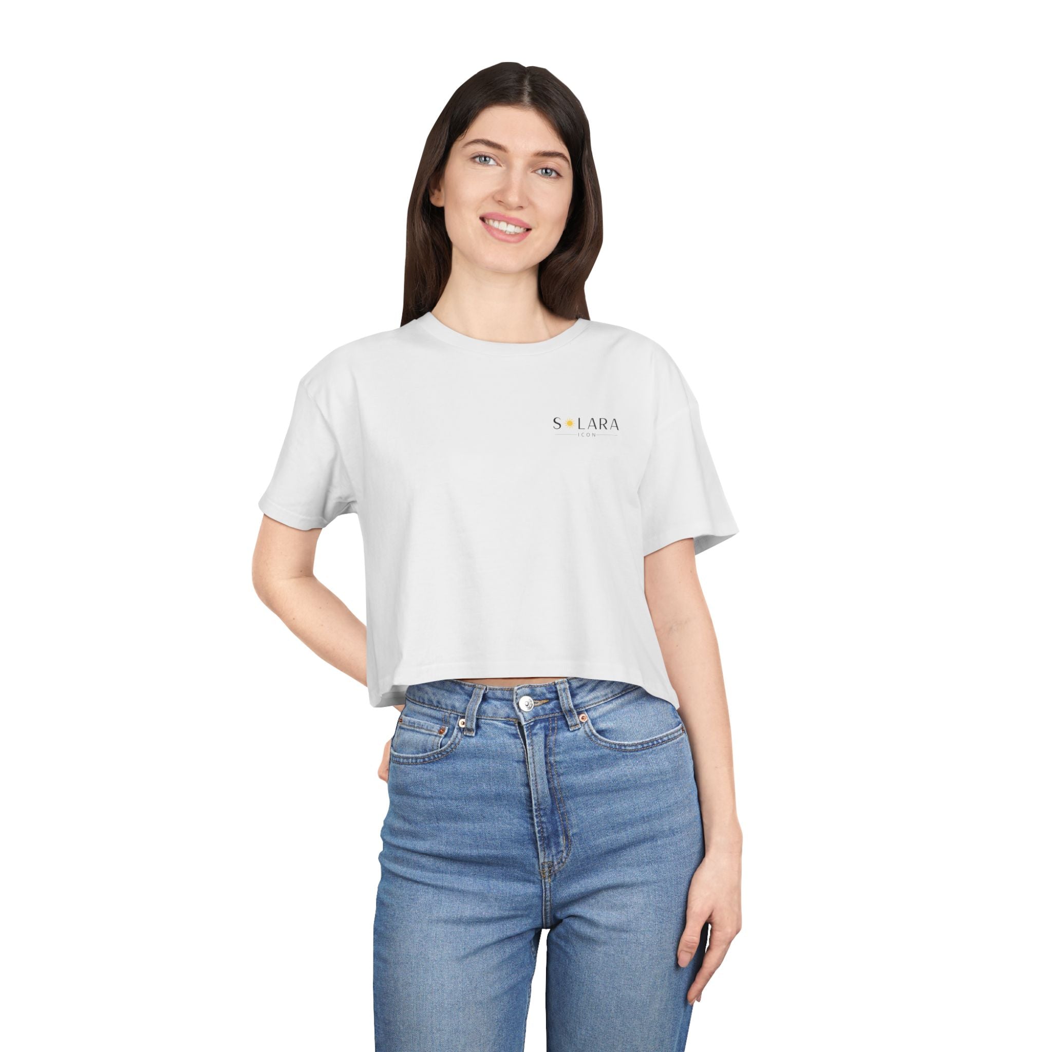 Solara Icon - Sunny Vibes Women's Crop Tee