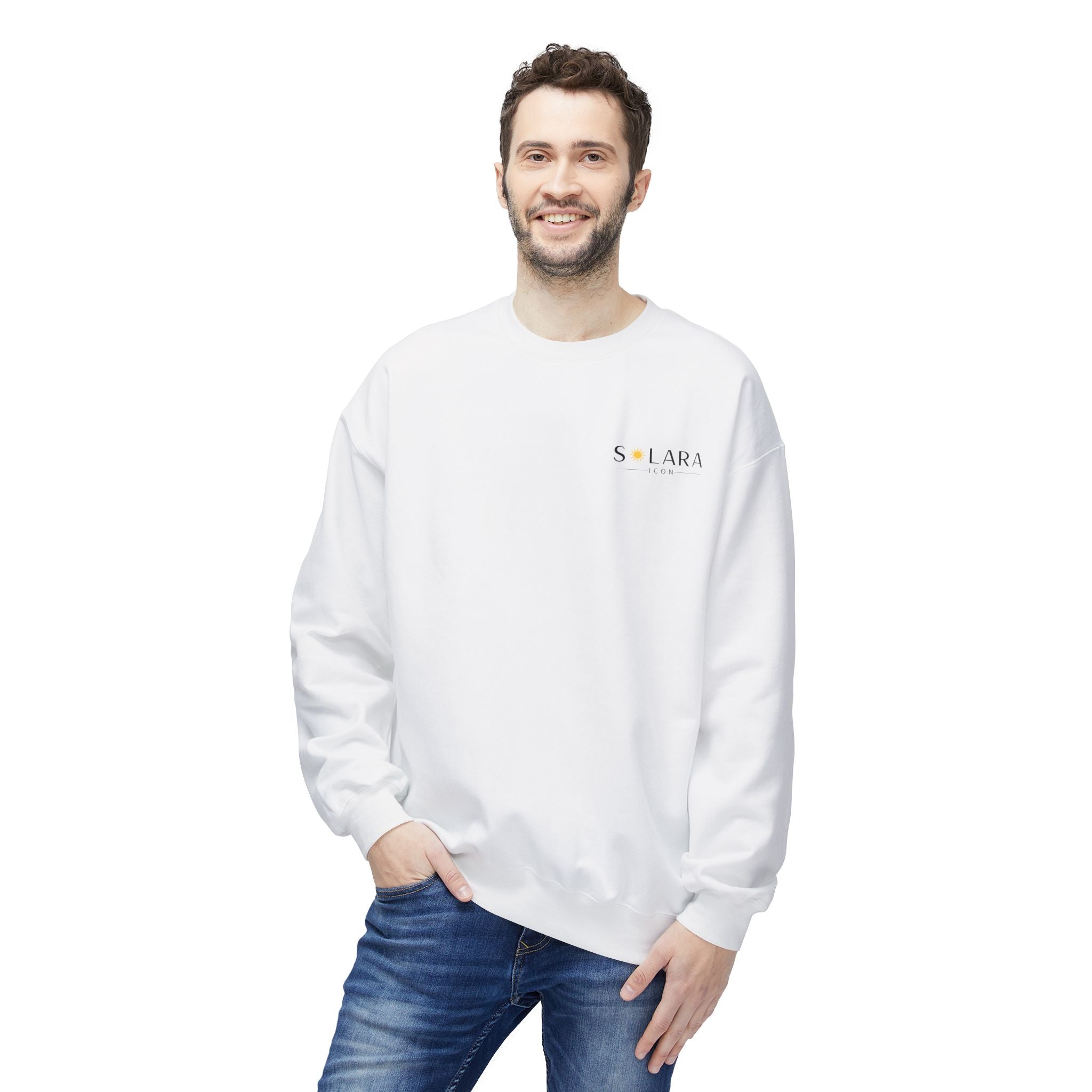 Solara Icon-Unisex Midweight Softstyle Fleece Crewneck Sweatshirt