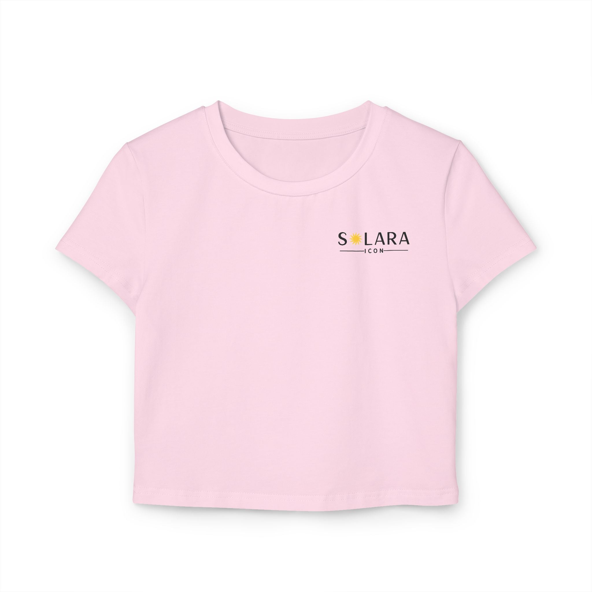 Solar Graphic Women's Baby Tee, Cute Crop Top for Summer, Casual Outfit, Gift for Her, Comfortable Everyday Wear