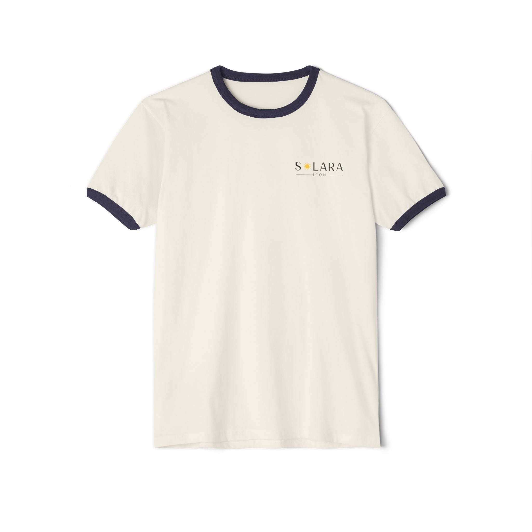 Solara Icon-Vintage Style Unisex Ringer T-Shirt - Casual Apparel for Everyday Wear, Gift for Birthdays, Summer Outings,