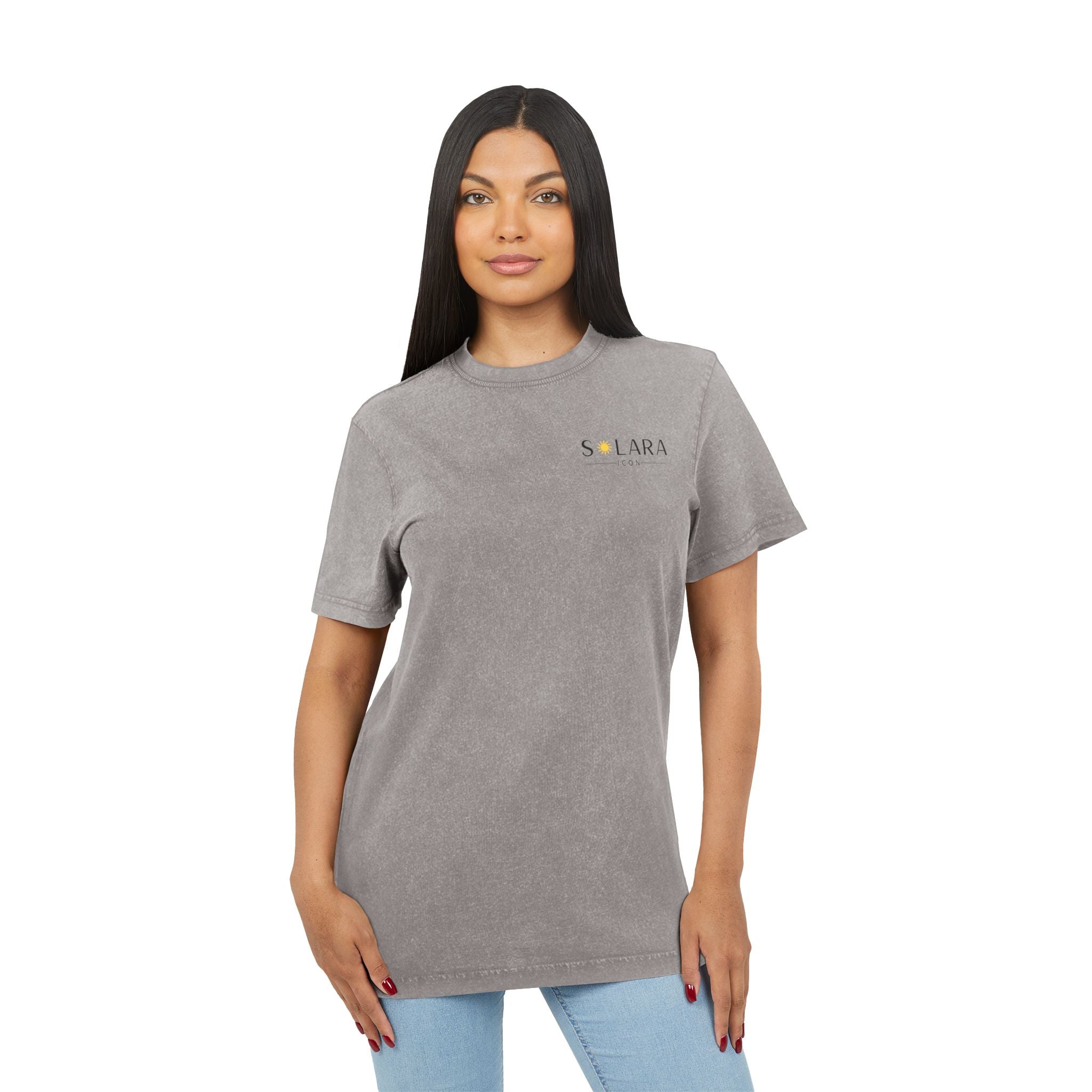 Solara Icon-Acid Washed Round Neck Tee