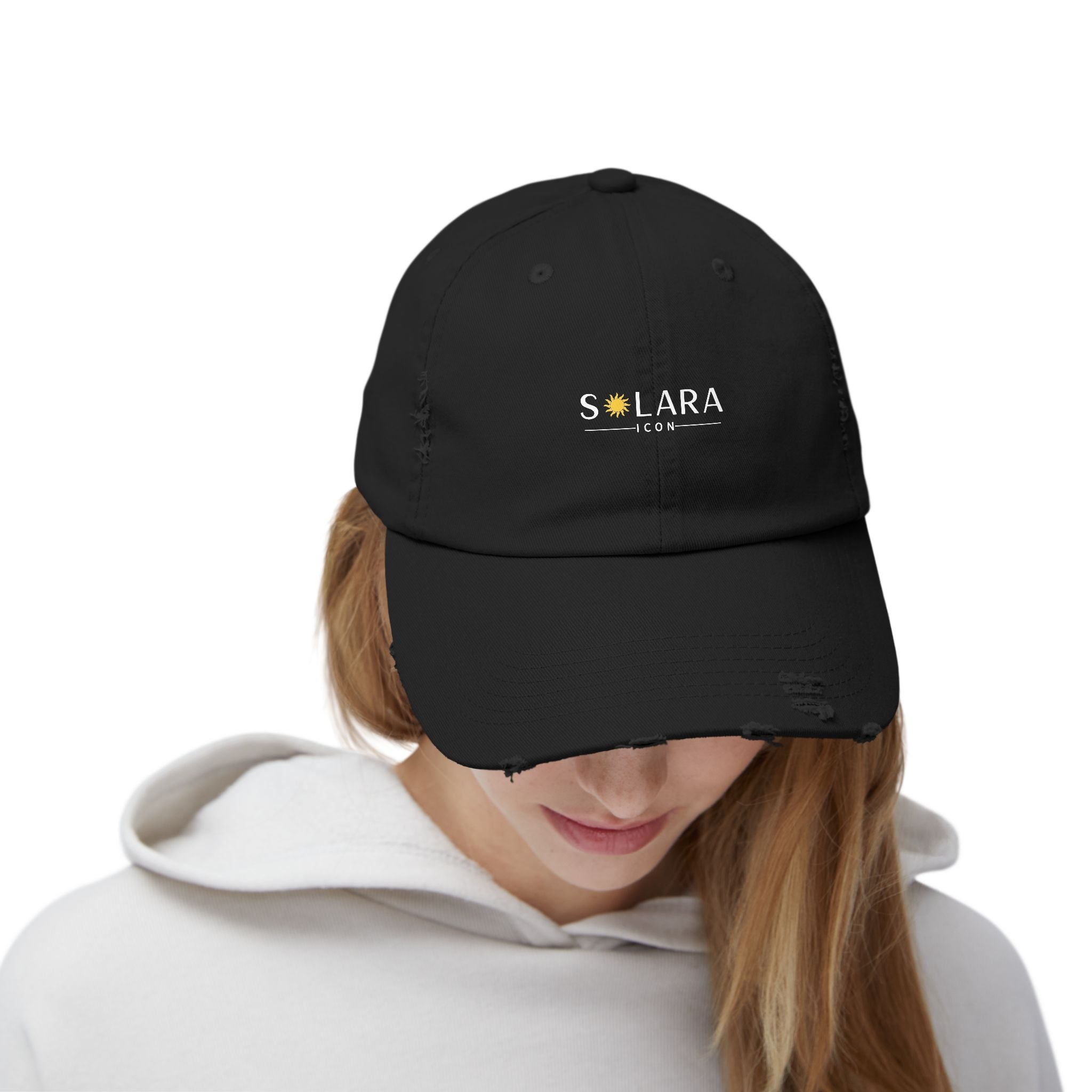 Solara Icon - Unisex Distressed Cap