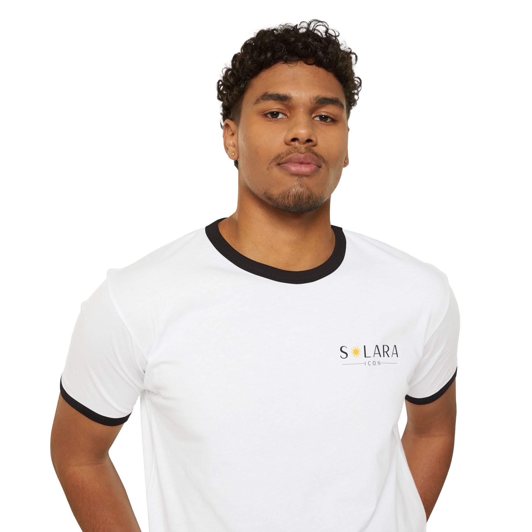 Solara Icon-Vintage Style Unisex Ringer T-Shirt - Casual Apparel for Everyday Wear, Gift for Birthdays, Summer Outings,