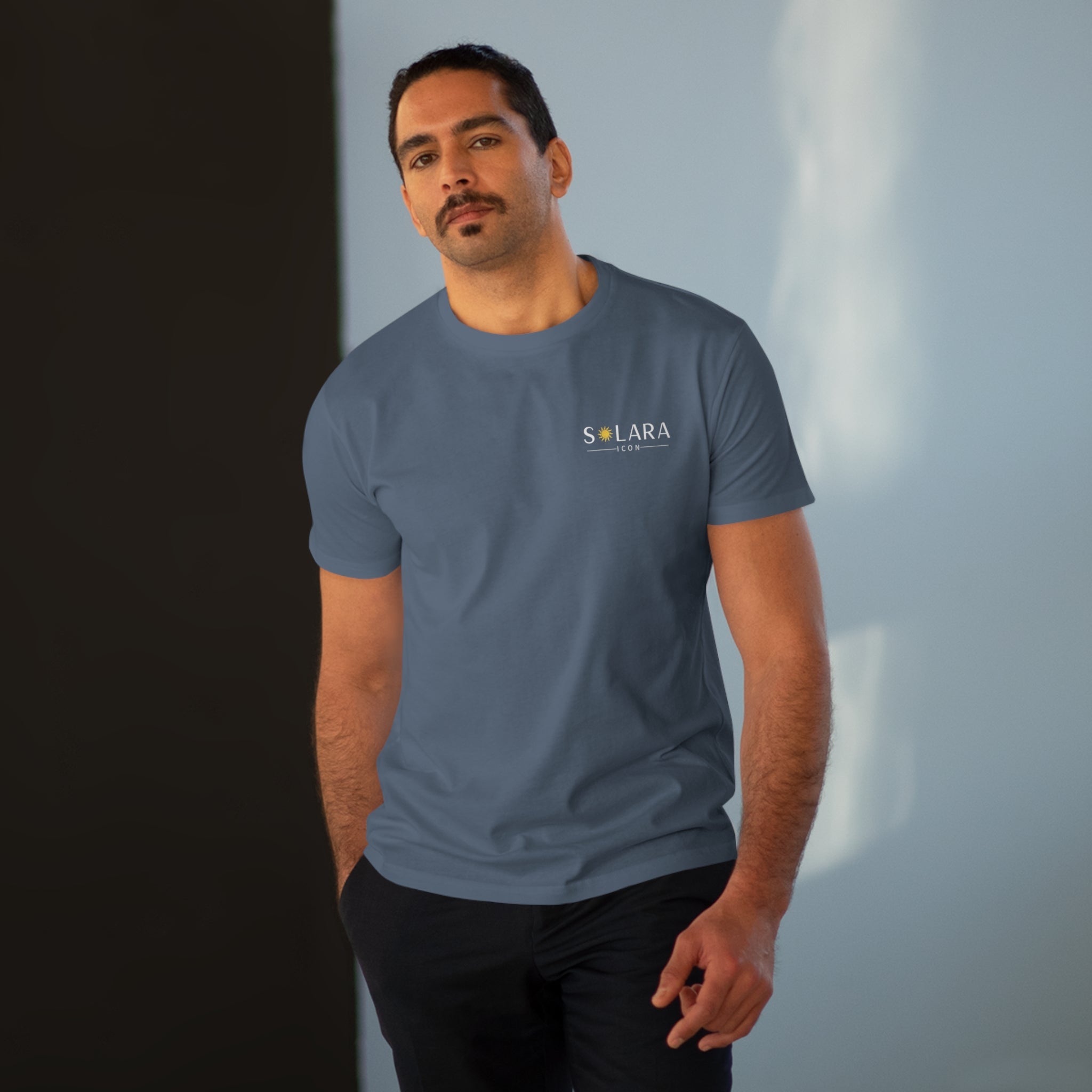 Solara Icon-Stylish Men's Modern-fit Tee, Casual Fashion Top, Gift for Him, Summer Wardrobe Essential
