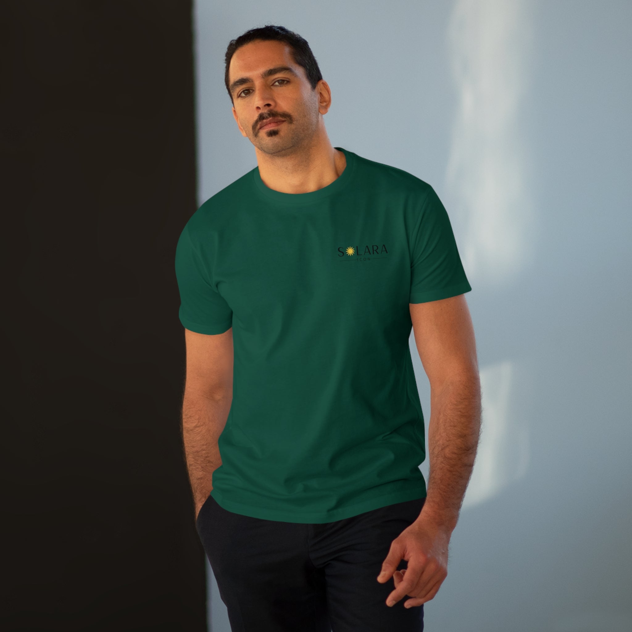 Solara Icon-Modern-Fit Graphic Tee for Men, Casual Wear, Trendy T-Shirt for Everyday Use, Gift for Him, Summer Fashion,