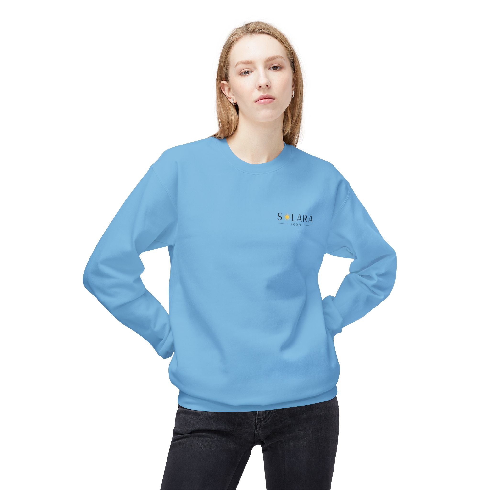 Solara Icon-Unisex Midweight Softstyle Fleece Crewneck Sweatshirt