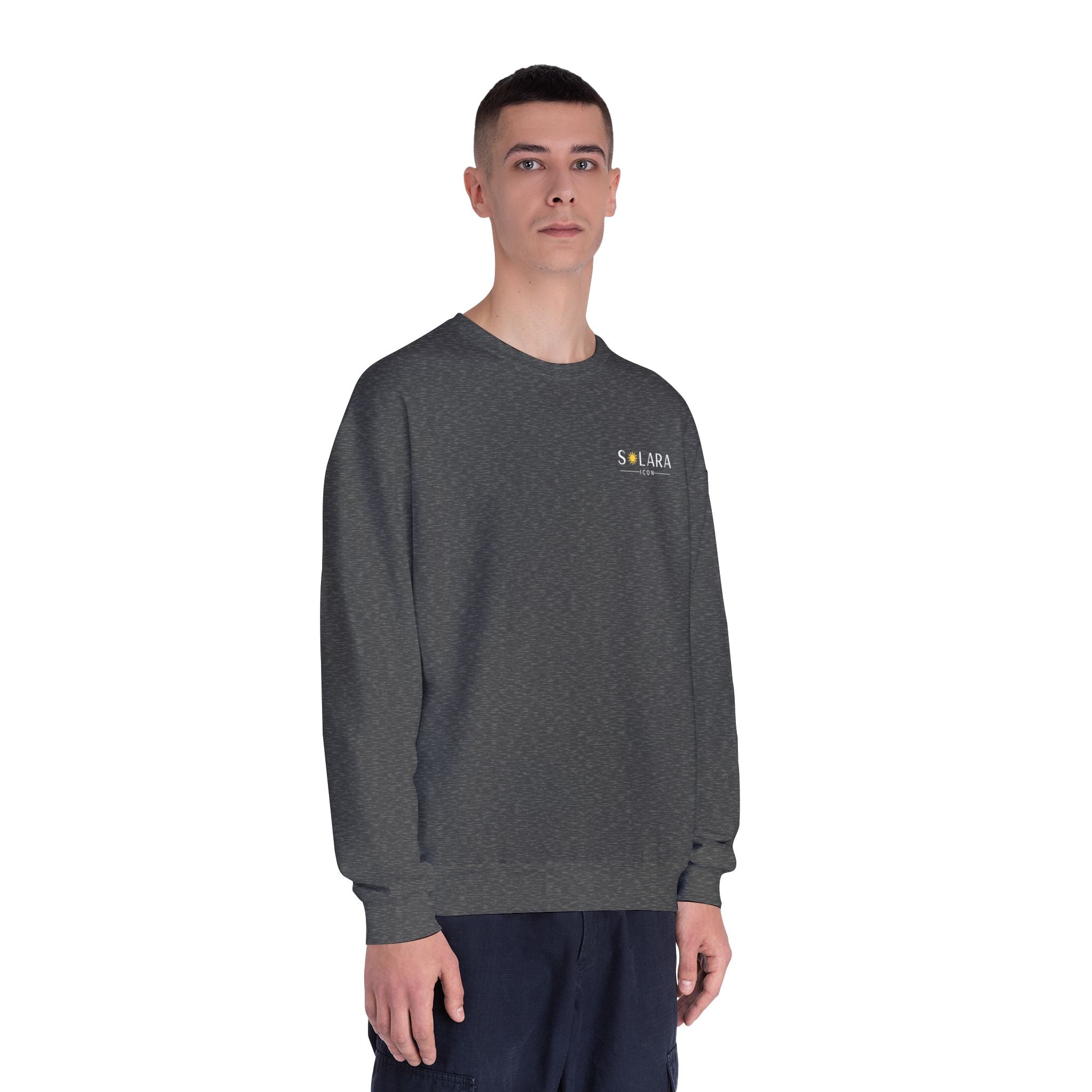 Solara Icon-Cozy Classic Crewneck Sweatshirt, Unisex Sweatshirt, Casual Pullover,  Cozy Gift
