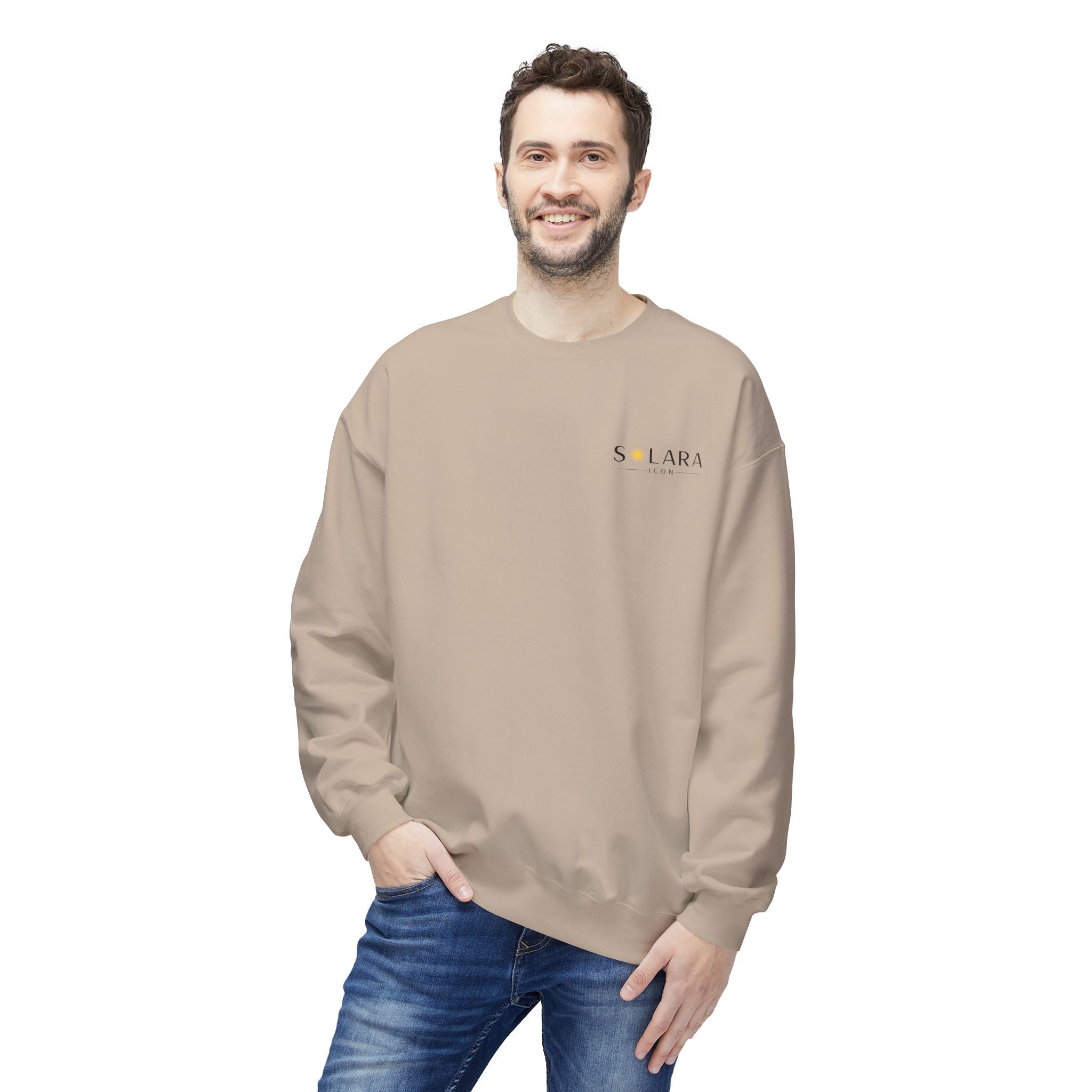 Solara Icon-Unisex Midweight Softstyle Fleece Crewneck Sweatshirt