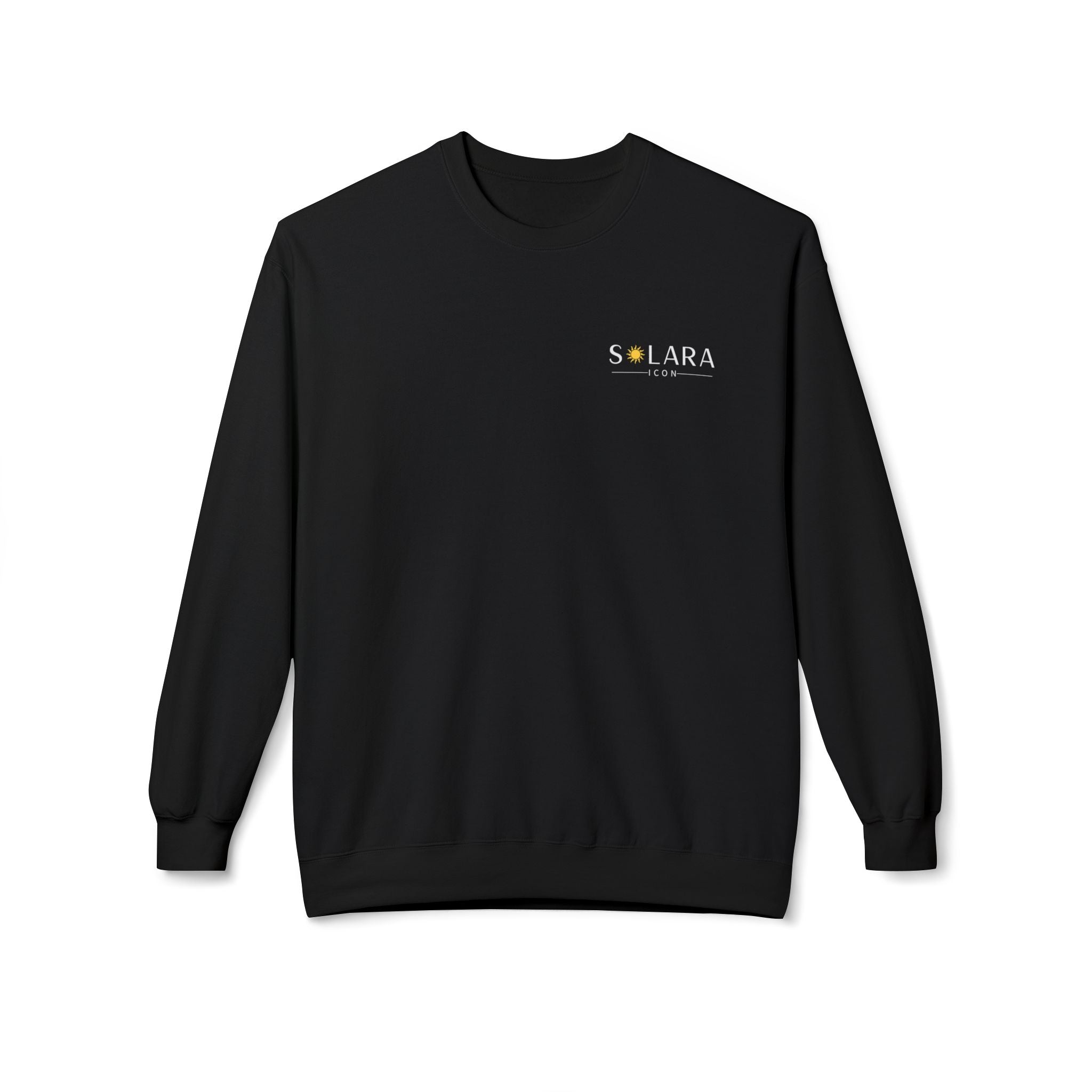 Solara Icon-Cozy Unisex Fleece Sweatshirt | Perfect for Casual Days, Gifts for Friends, to Wear on Holidays,