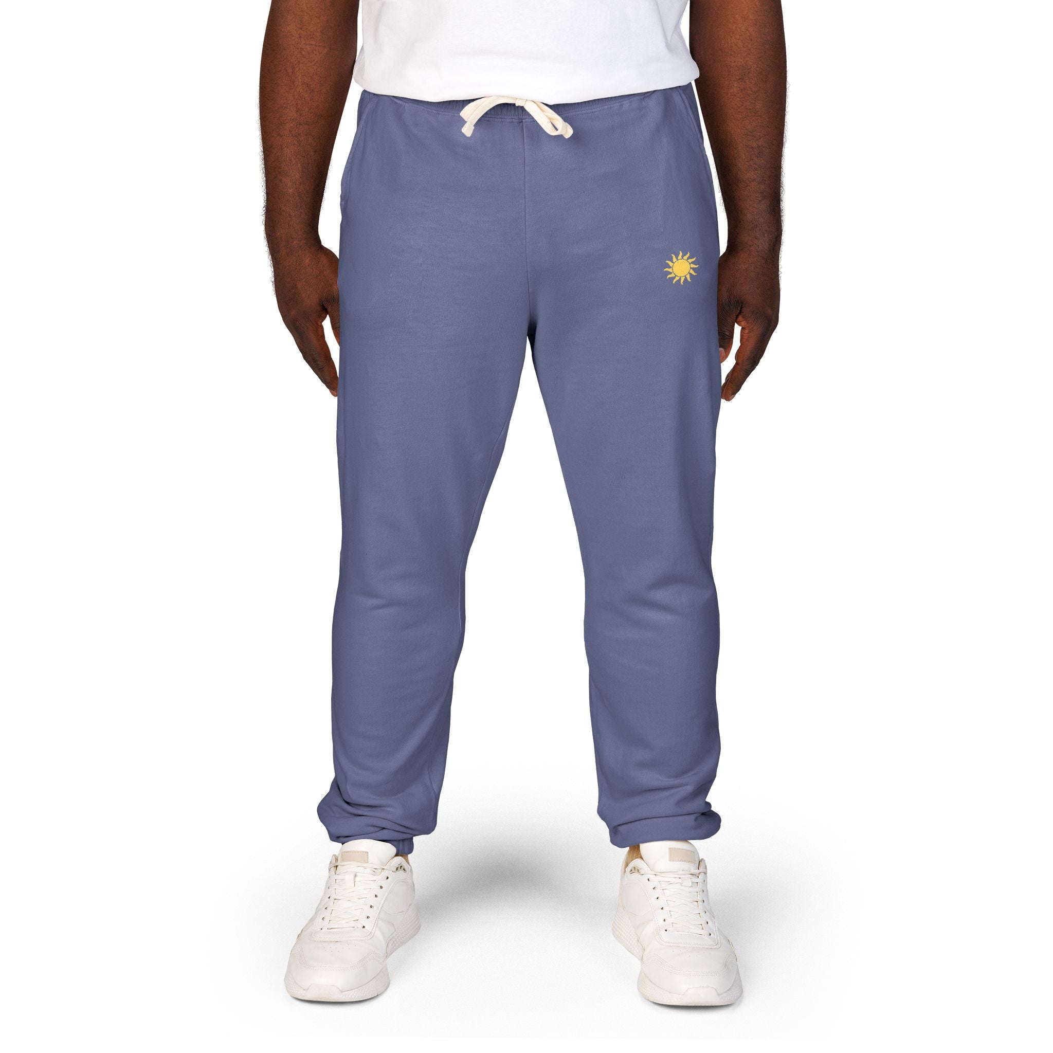 Sunshine Unisex Garment-Dyed Fleece Sweatpants | Cozy Loungewear, Comfy Pants, Casual Outfits, Gift for Her,