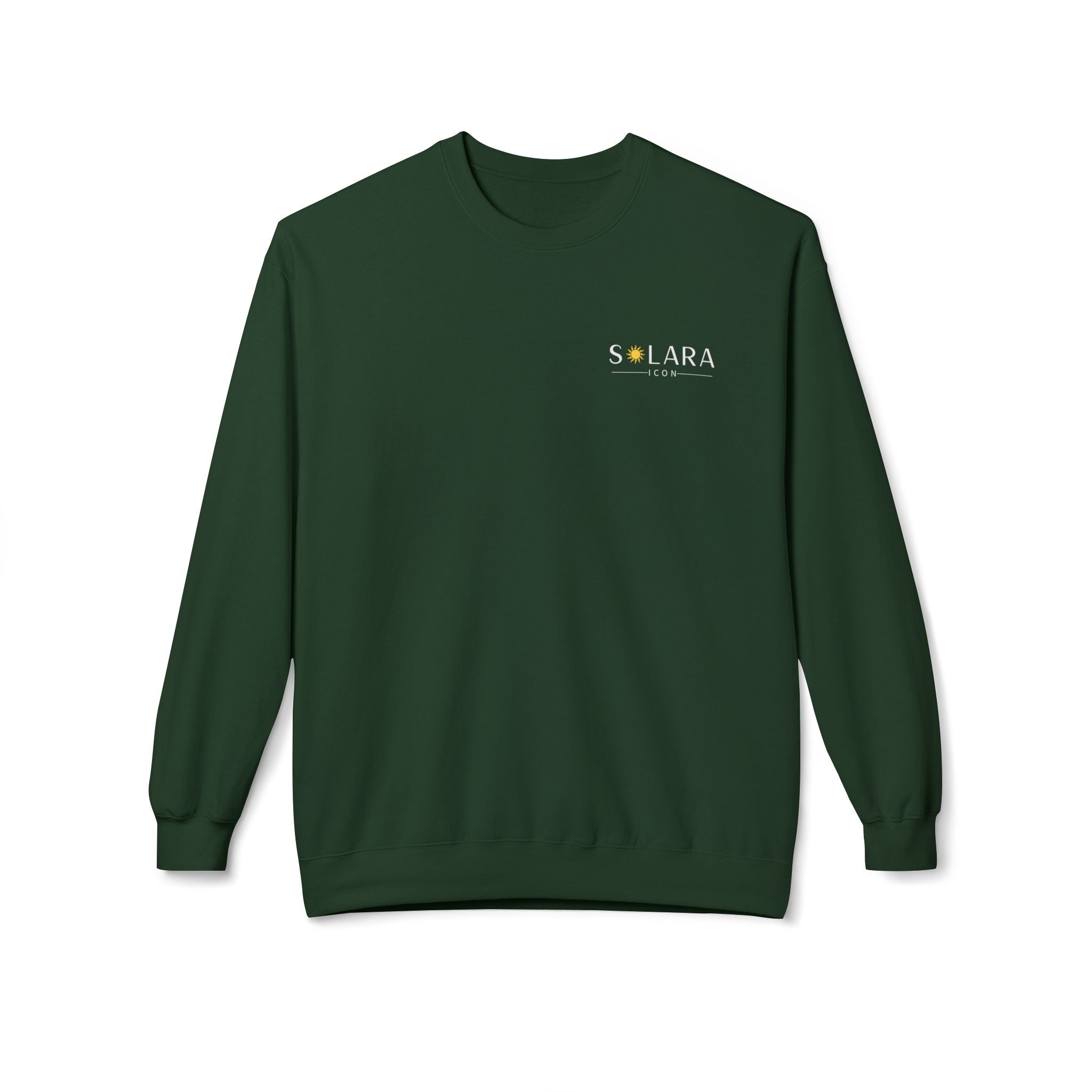 Solara Icon-Cozy Unisex Fleece Sweatshirt | Perfect for Casual Days, Gifts for Friends, to Wear on Holidays,