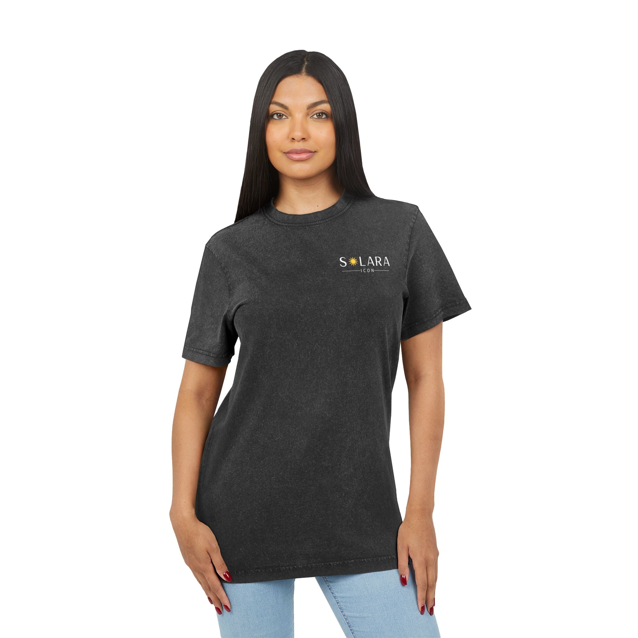 Solara Icon-Acid Washed Round Neck Tee