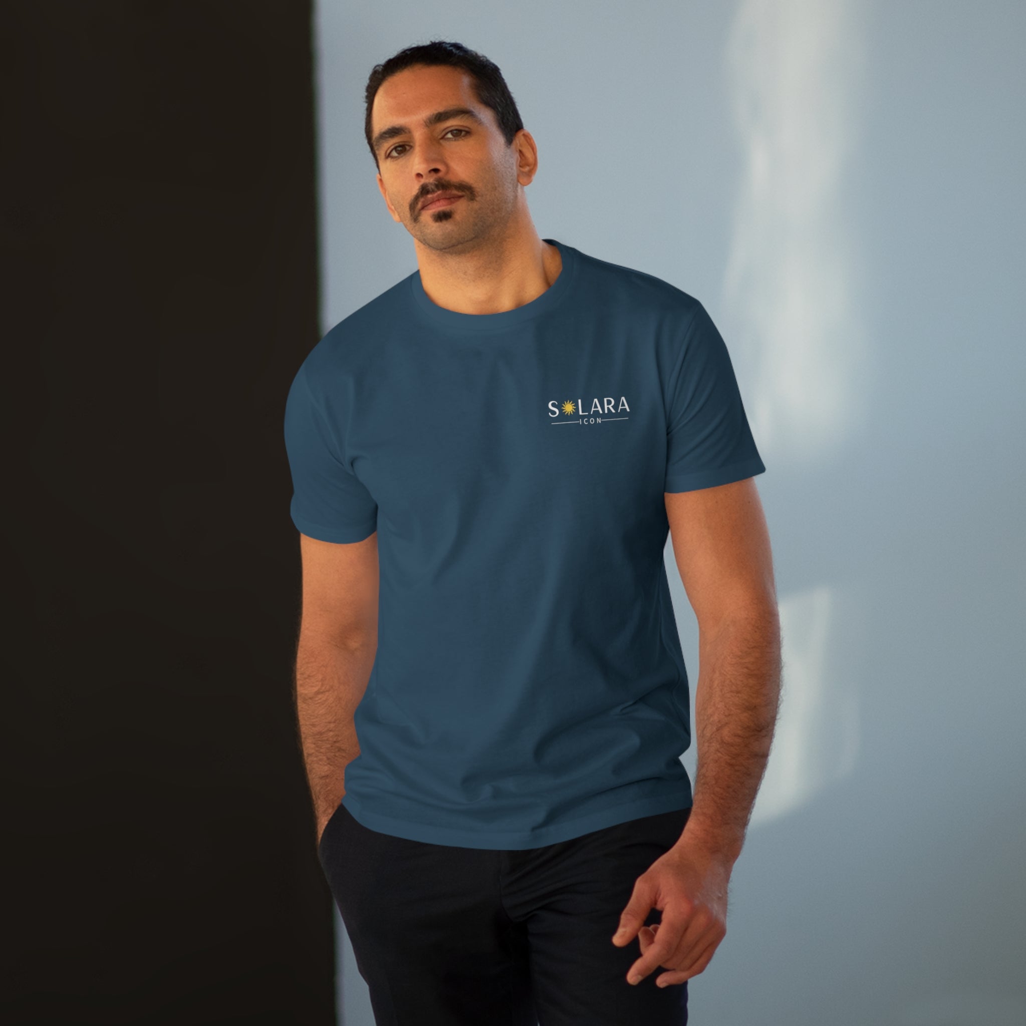 Solara Icon-Stylish Men's Modern-fit Tee, Casual Fashion Top, Gift for Him, Summer Wardrobe Essential