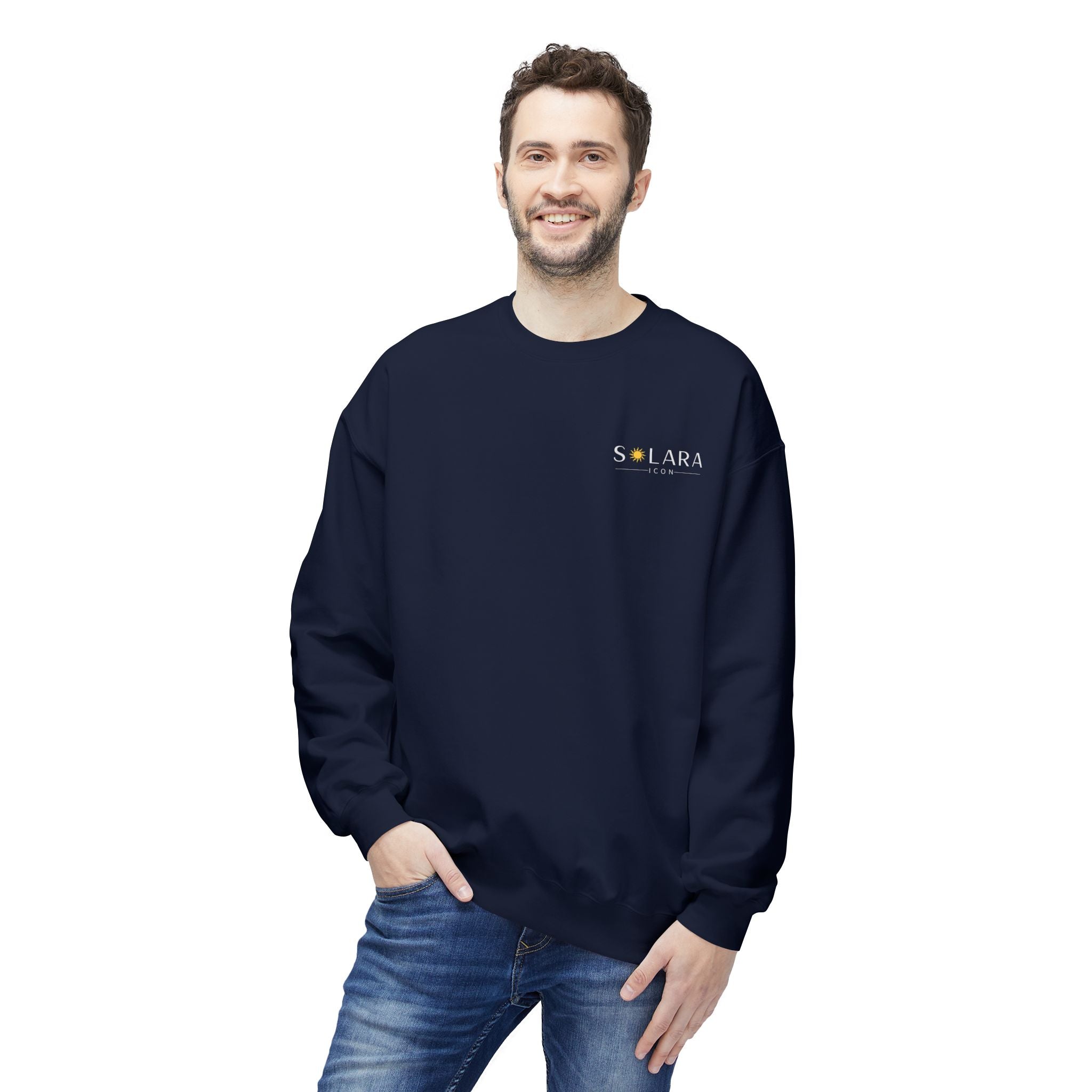 Solara Icon-Cozy Unisex Fleece Sweatshirt | Perfect for Casual Days, Gifts for Friends, to Wear on Holidays,