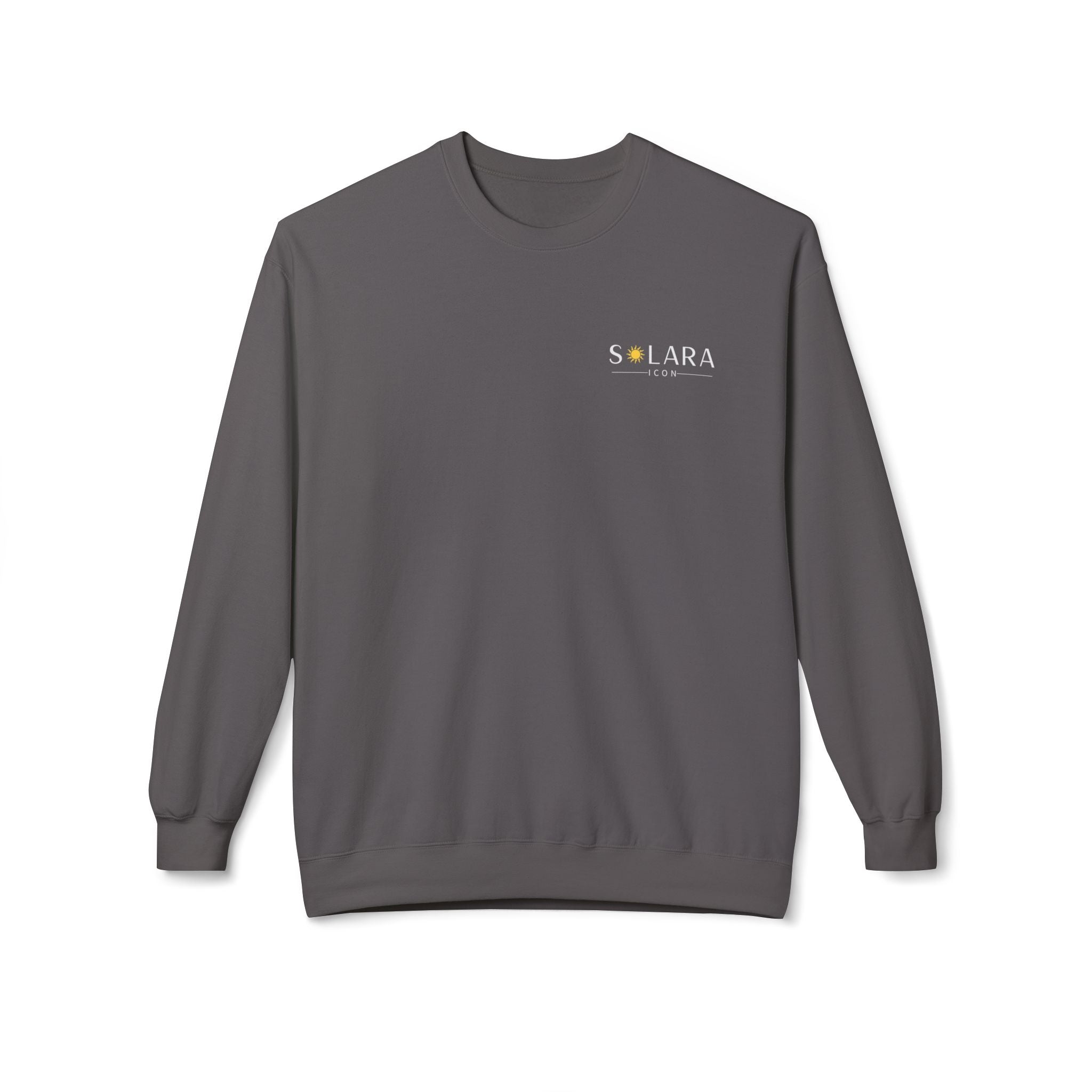 Solara Icon-Cozy Unisex Fleece Sweatshirt | Perfect for Casual Days, Gifts for Friends, to Wear on Holidays,