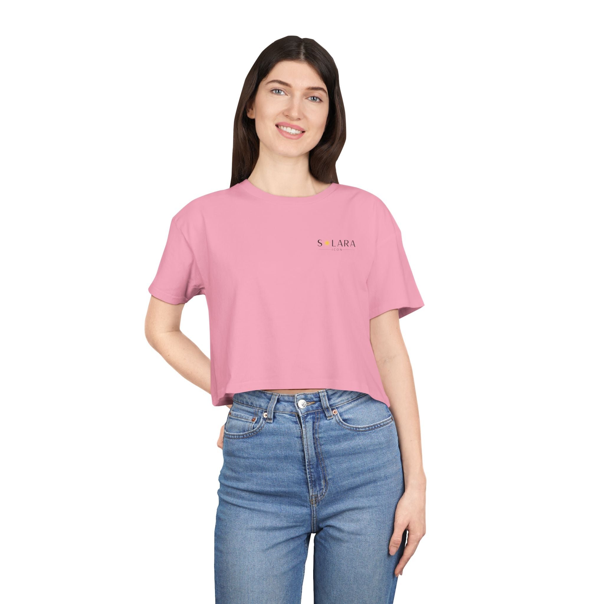 Solara Icon - Sunny Vibes Women's Crop Tee