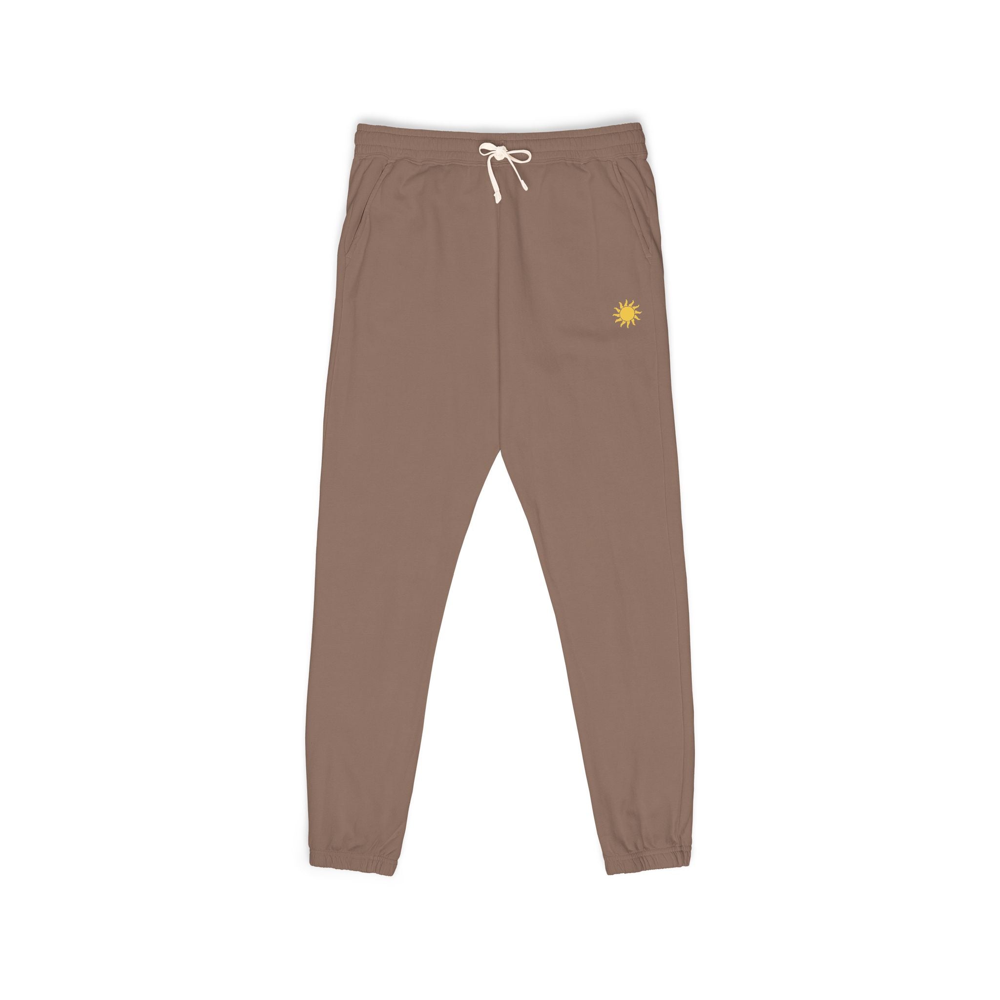 Sunshine Unisex Garment-Dyed Fleece Sweatpants | Cozy Loungewear, Comfy Pants, Casual Outfits, Gift for Her,