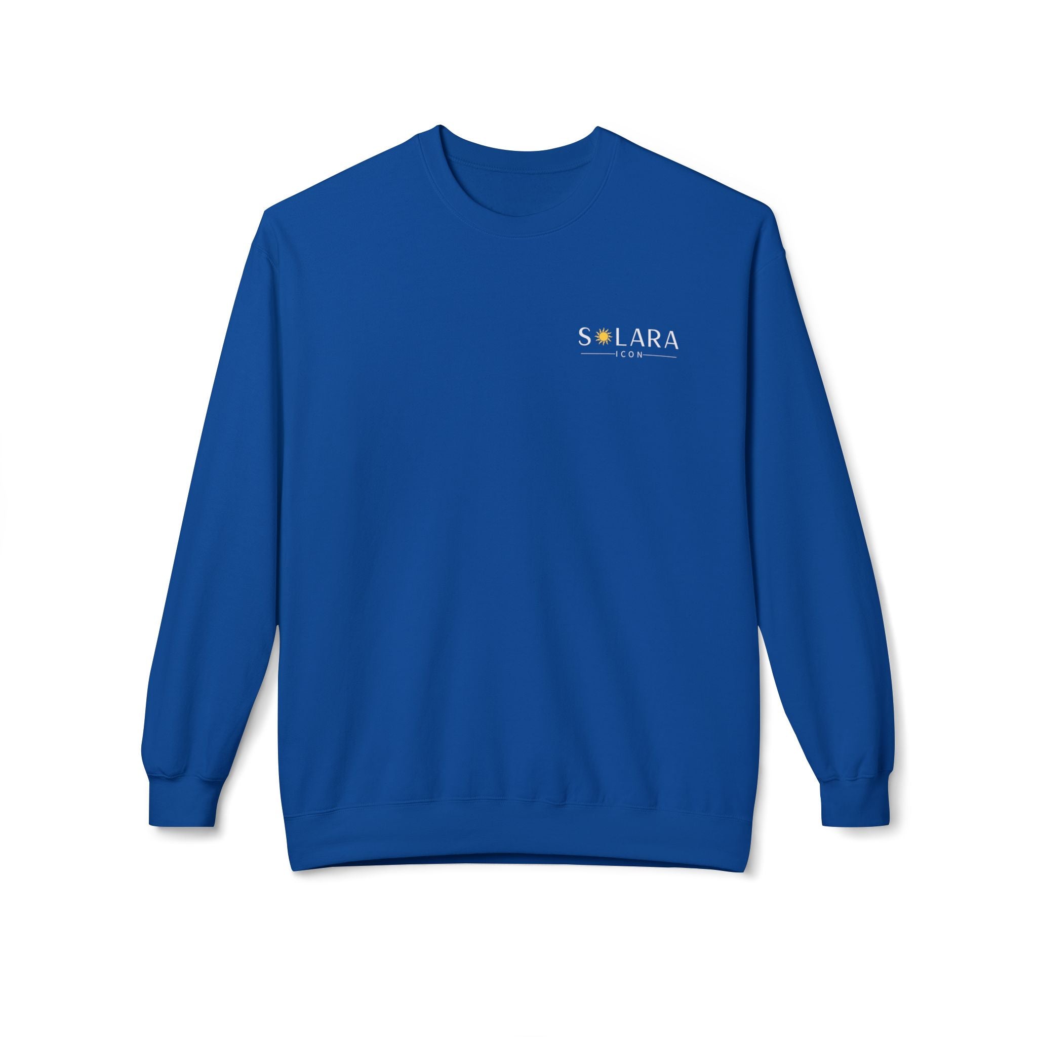 Solara Icon-Cozy Unisex Fleece Sweatshirt | Perfect for Casual Days, Gifts for Friends, to Wear on Holidays,