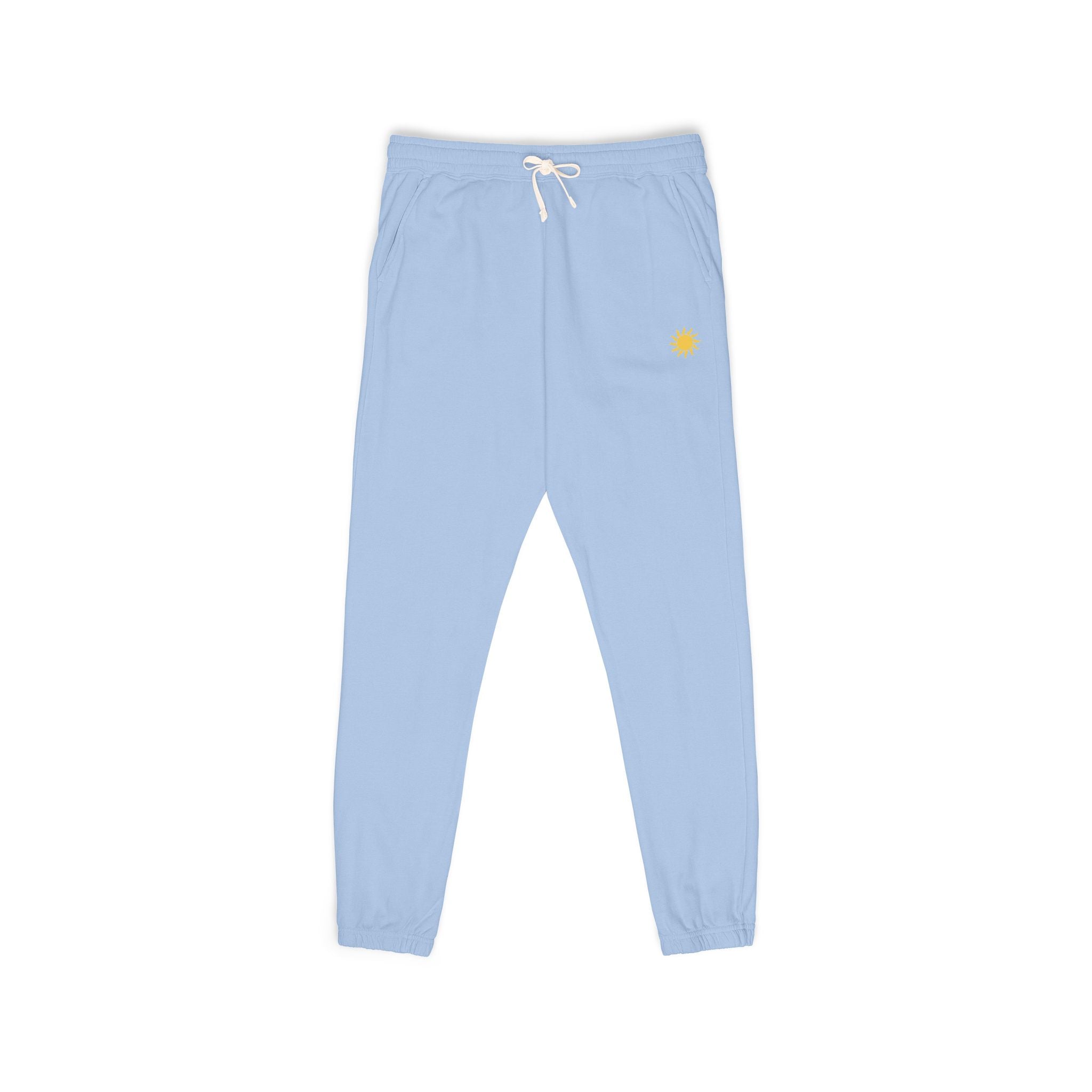 Sunshine Unisex Garment-Dyed Fleece Sweatpants | Cozy Loungewear, Comfy Pants, Casual Outfits, Gift for Her,