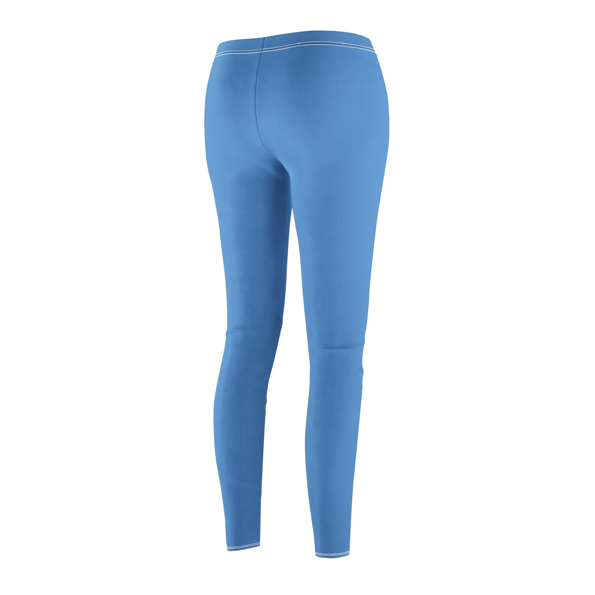 Solara Icon-Blue Mid-Rise Leggings for Yoga and Casual Wear, Comfortable Activewear, Women's Fitness Leggings,