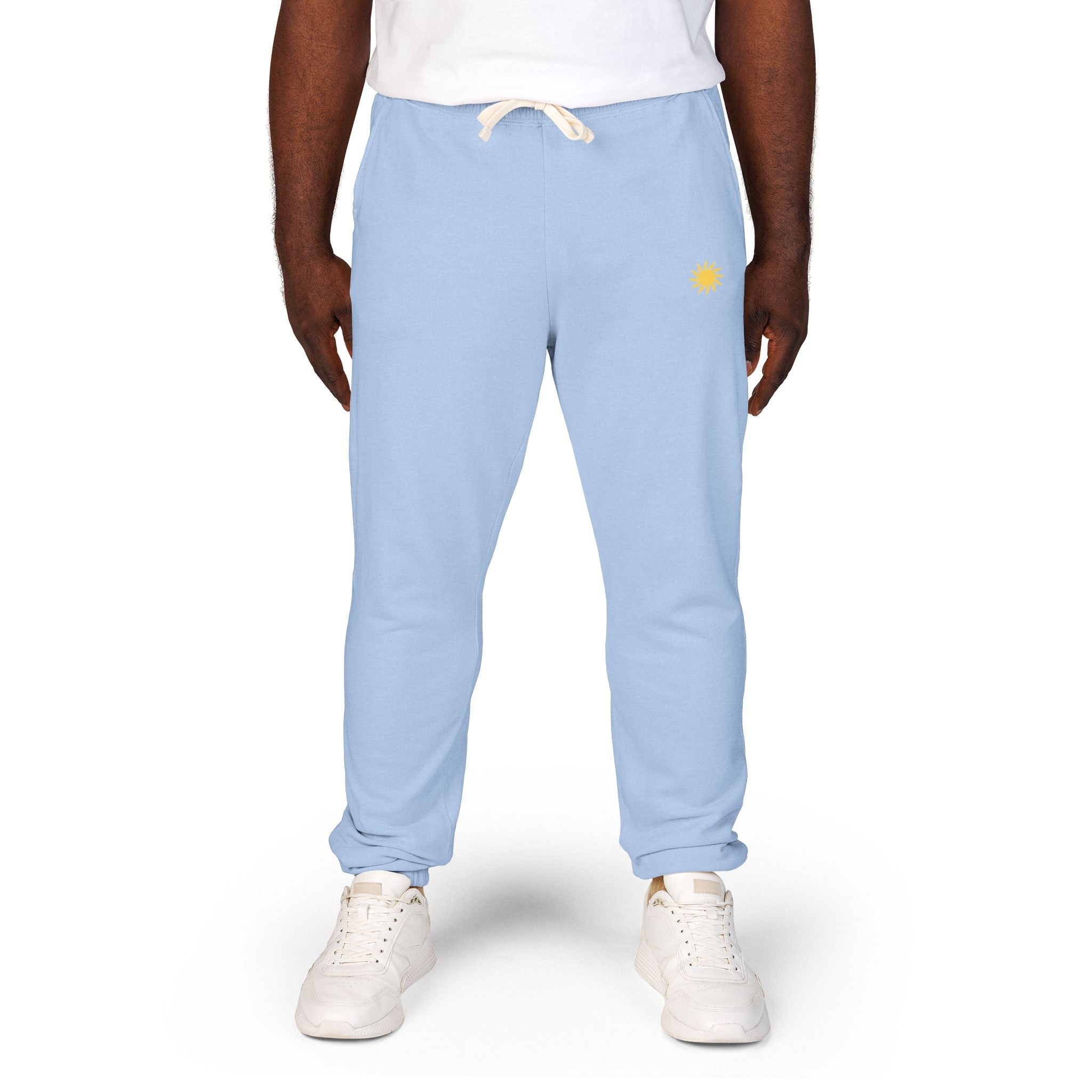 Sunshine Unisex Garment-Dyed Fleece Sweatpants | Cozy Loungewear, Comfy Pants, Casual Outfits, Gift for Her,