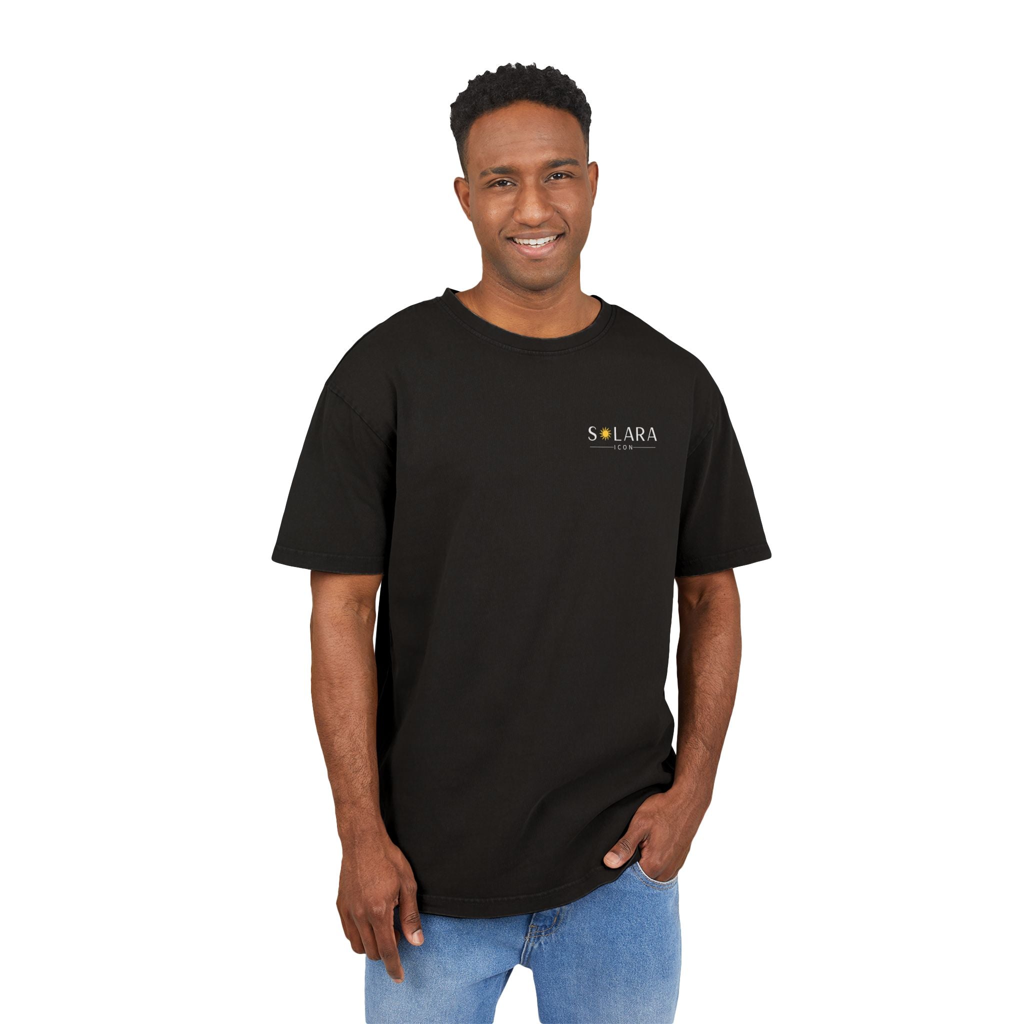 Solara Icon-Men's Acid Washed Heavy Oversize Tee